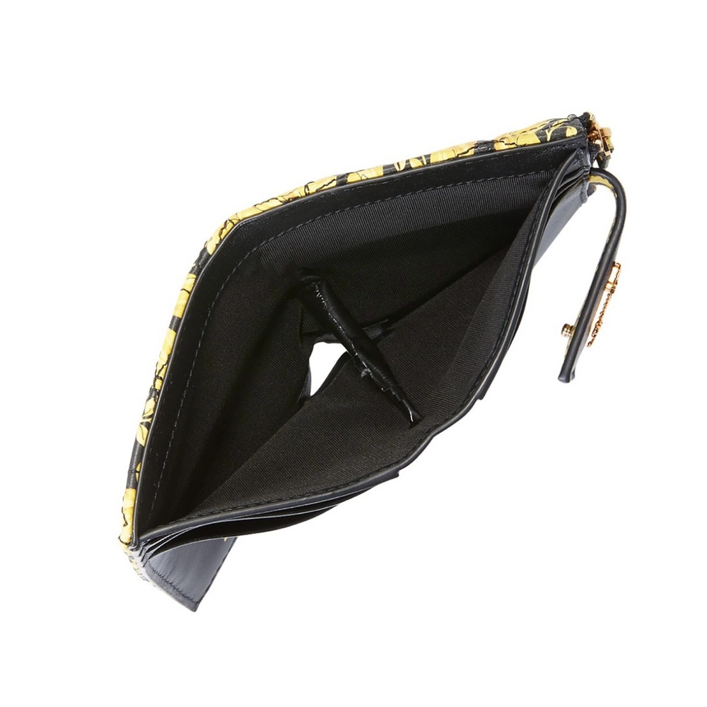 VERSACE Virtus Quilted Leather Wallet Gold and Black Pattern,Brand New With Tags - Picture 11 of 17